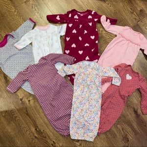3 Month Sleep Gown Bundle - pajamas - 7 pieces